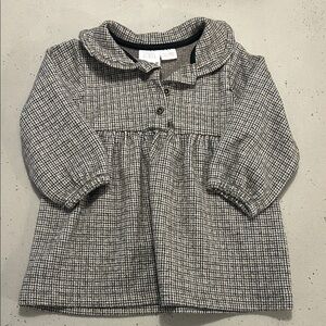 Zara soft Peter Pan Collar Long-Sleeve dress